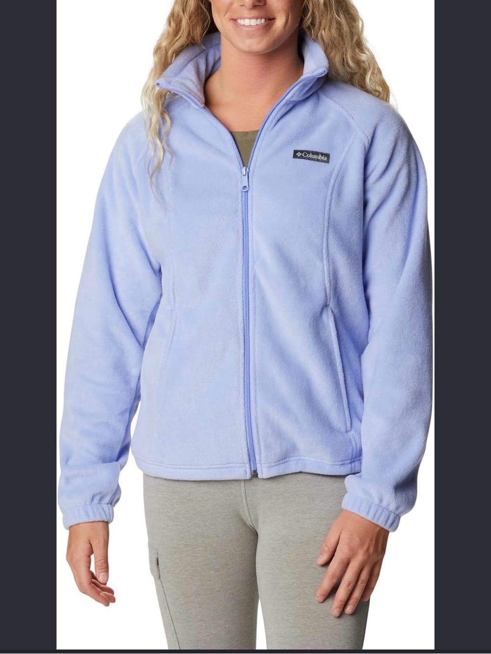 Columbia Women's Light Periwinkle Full-Zip Fleece Jacket